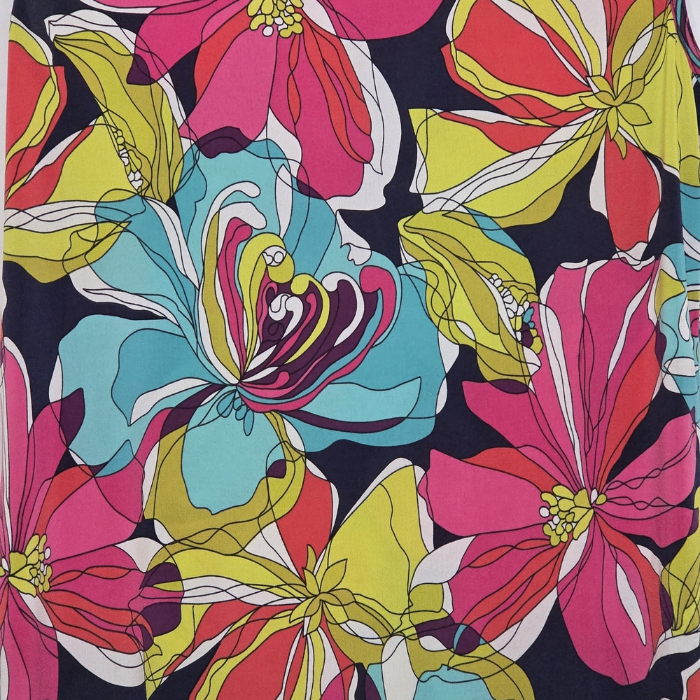 Trina Turk Sleeveless Floral Shift Dress in Vibrant Multi Womens Large #47 - Picture 3 of 6